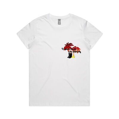 Tropical Boots (Women's) T-Shit (Dark Writing) Thumbnail