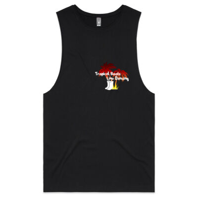 Tropical Boots (Men's) Muscle Singlet (Dark Writing) Thumbnail